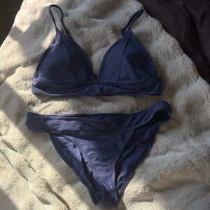 Navy Blue Bikini Set